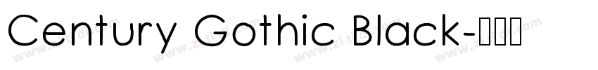 Century Gothic Black字体转换